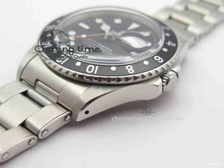 MiroTime 0114 RelaxedFit GMT-Master Vintage 1675 SS BP Best Edition Black Bezel White Markers A 3750